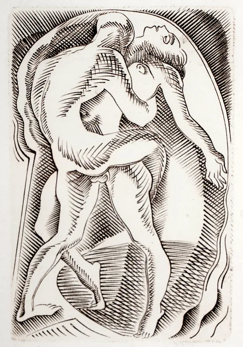 Gertrude Hermes, Garden of Caresses, pencil signed