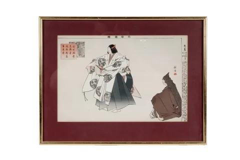 Kōgyo Tsukioka, A print from the series Nogaku zue, A print from the series Nogaku zue (Pictures of No Theatre)