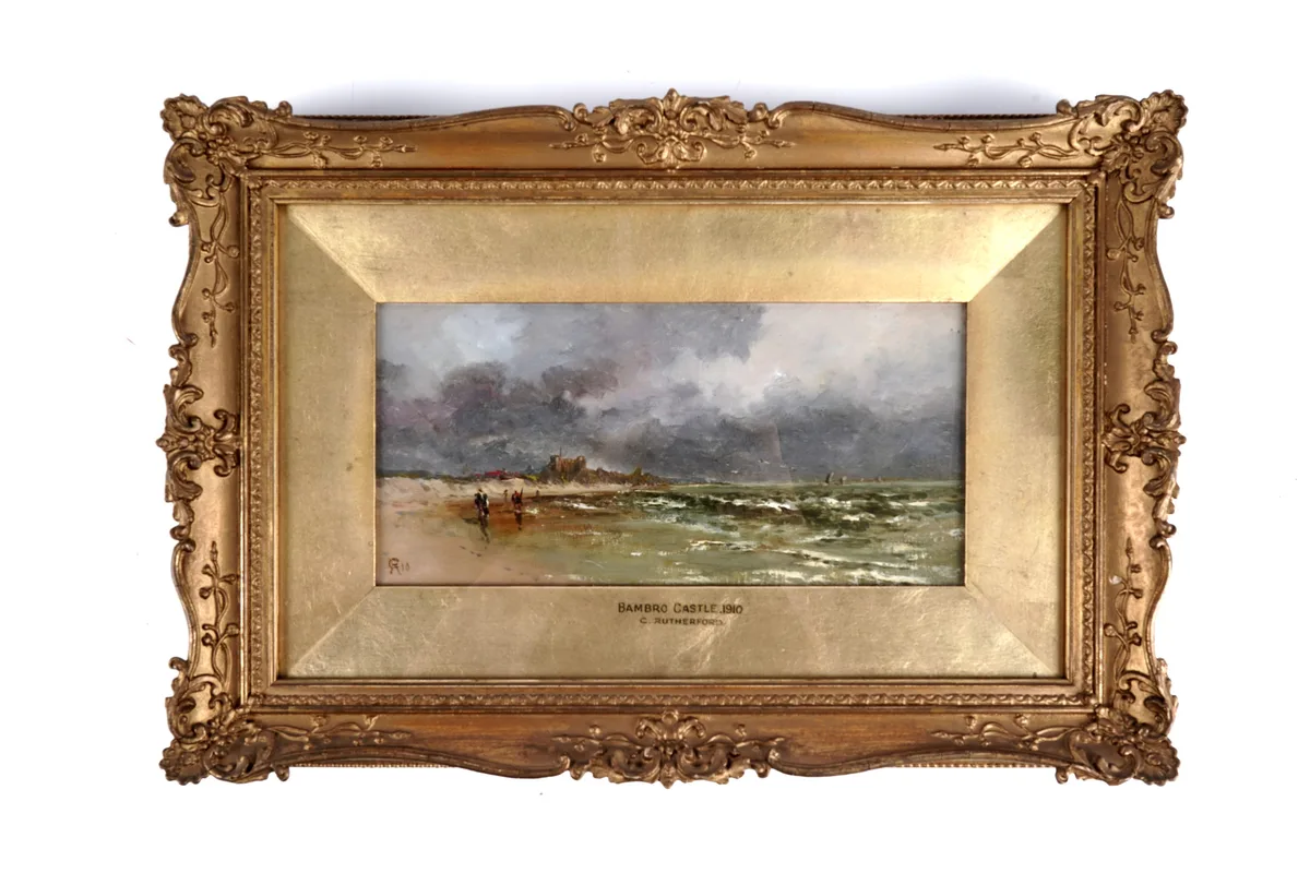 Charles Rutherford, Bambro Castle, oil on canvas