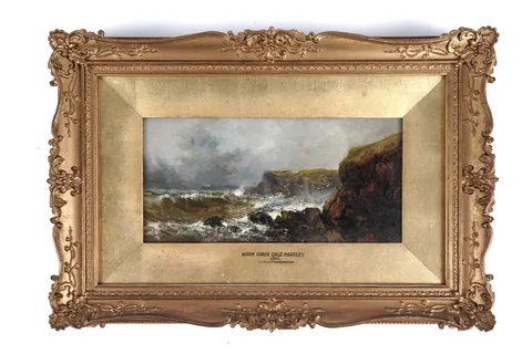 Charles Rutherford, North Coast Gale Hartley, oil on canvas