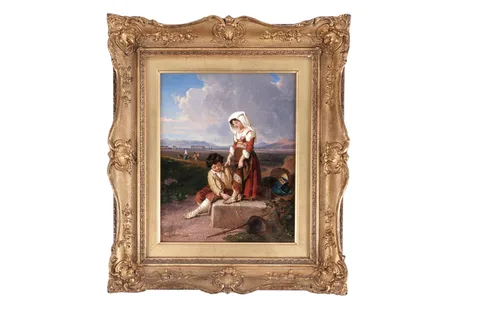 Penry Williams, The Loose Slipper, oil on paper laid on board