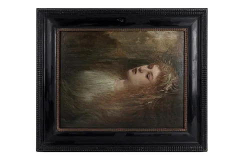 John Everett Millais, A Study of Ophelia, oil on canvas