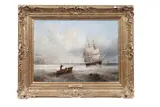 James Wilson Carmichael, Rowing Out to the Ship off the Coast of Tynemouth