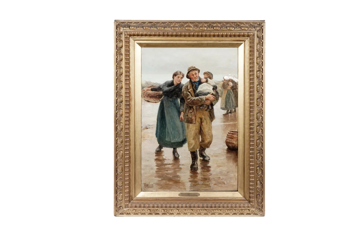 Robert Jobling, Grandfather's Pride, oil on canvas