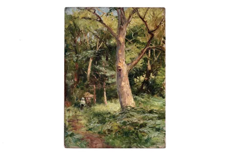 Robert Jobling, A Yorkshire Woodland, oil on canvas