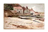 Robert Jobling, Fishing Boats on the Beach at Staithes