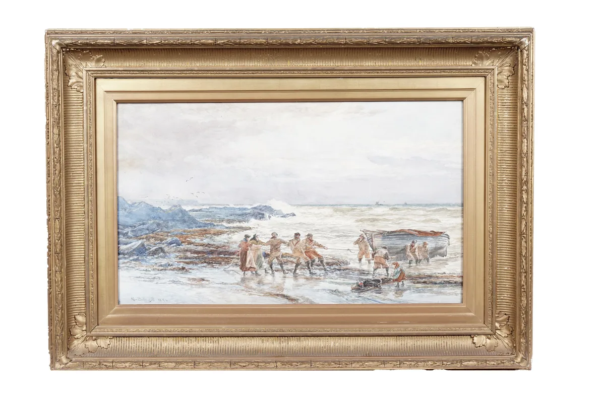 Alex Ballingall, Now Then Lads! Alltogether, watercolour