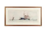 Charles Dixon, HMS Ariadne Leaving Portsmouth - 1902