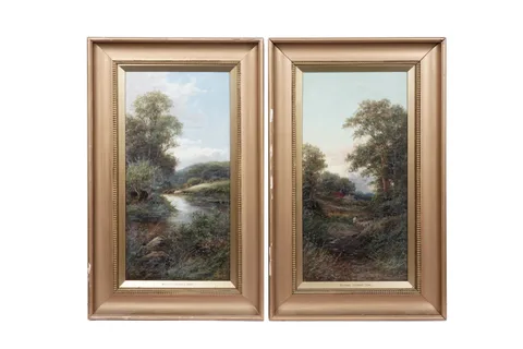 Joel Owen, Morning & Evening - Jesmond Dene, oil on canvas