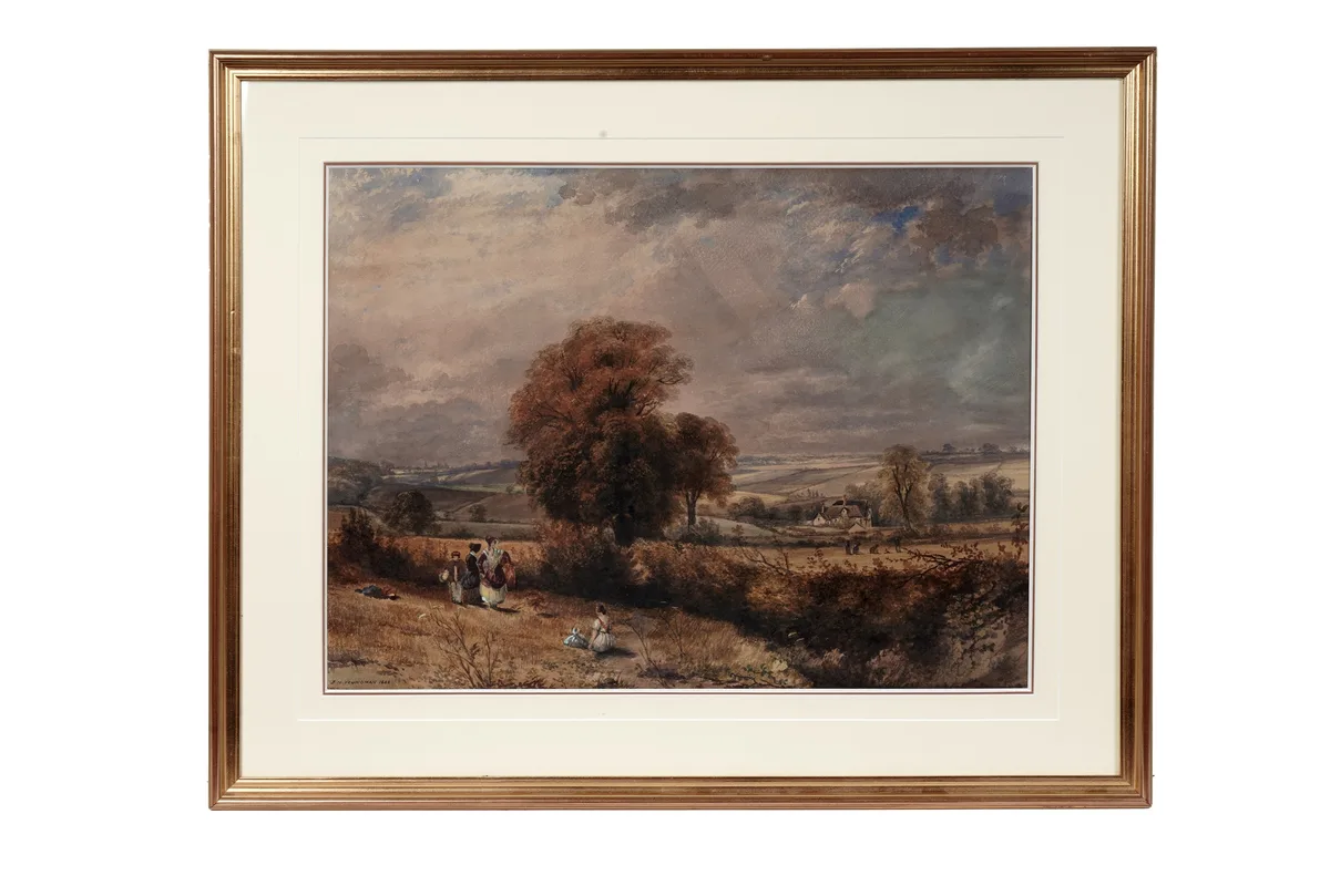 John Mallows Youngman, The Picnic Party, watercolour