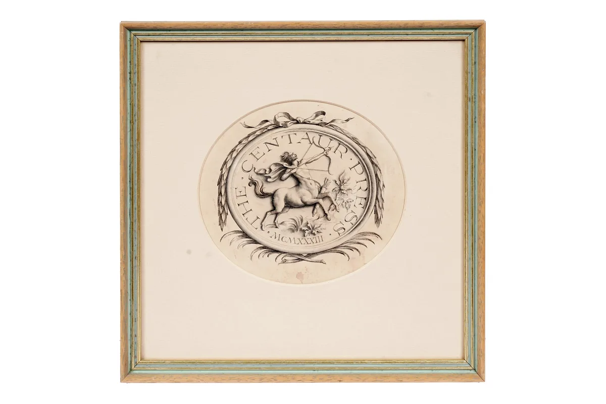 Rex Whistler, The Centaur Press 1933, pencil drawing