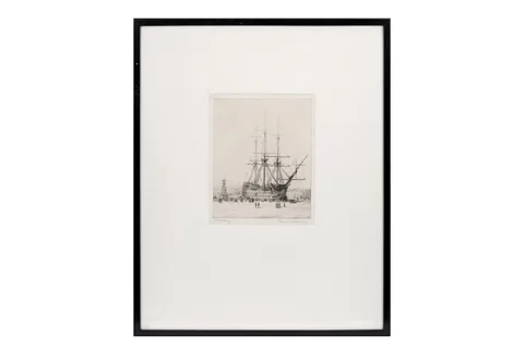 Frank Harding, HMS Victory, etching
