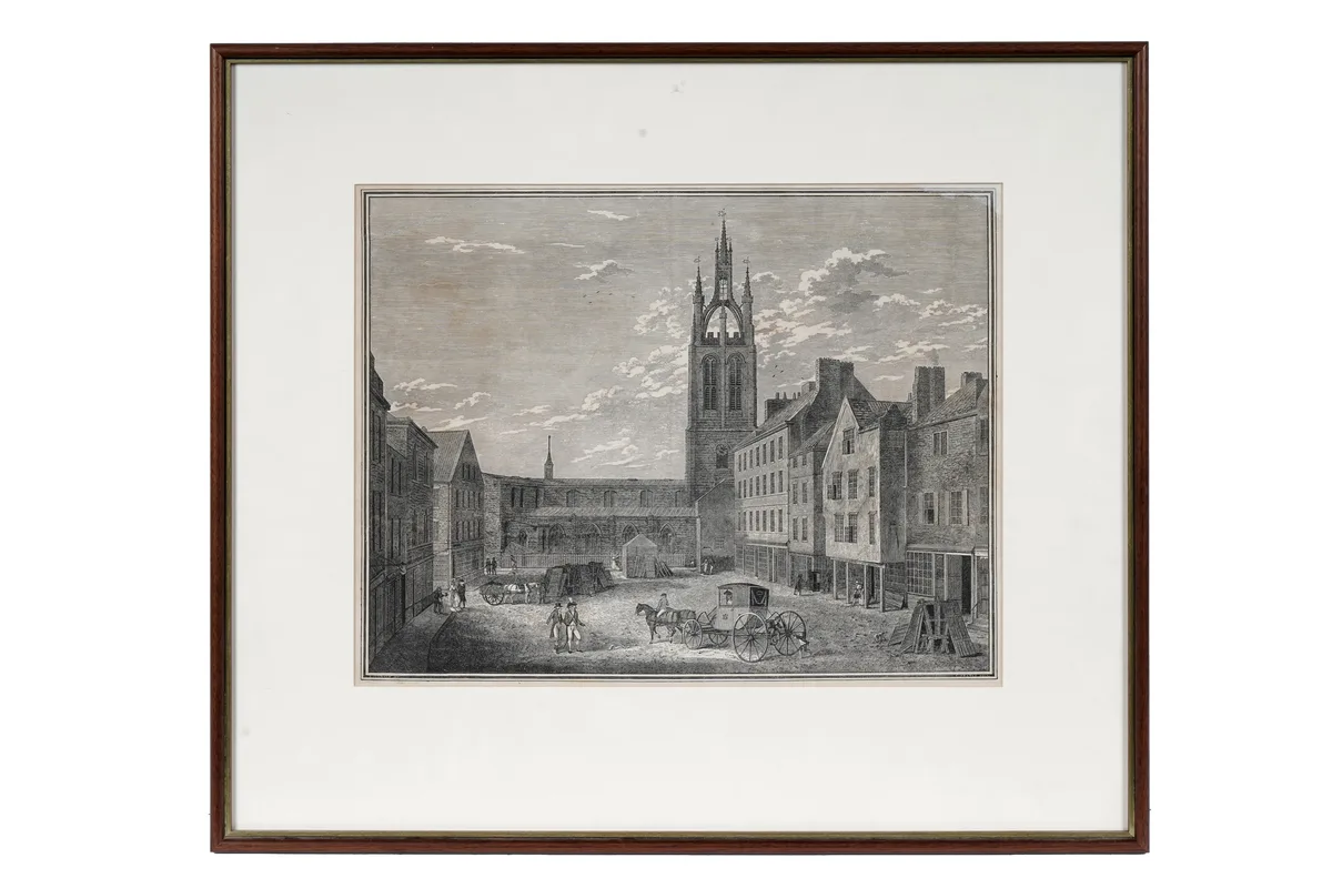 Charlton Nesbit, A North View of St. Nicholas' Church, wood engraving