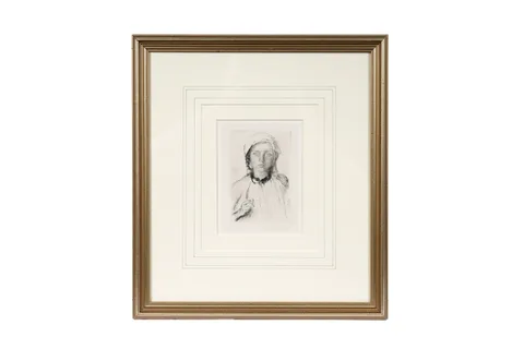 George Clausen, Romanian Girl, drypoint