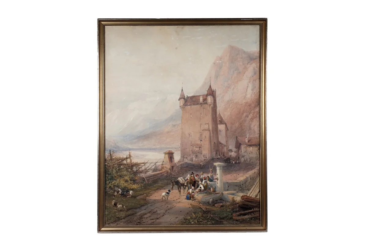 William Roxby Beverley, The Water Fountain, watercolour