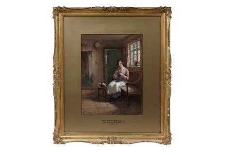 William Kay Blacklock, A Sunny Corner, watercolour