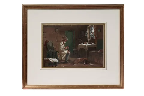 William Kay Blacklock, Old Companions, watercolour