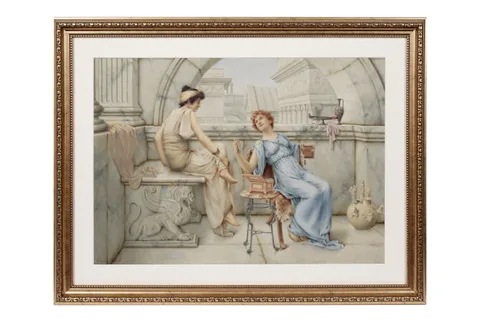 William Anstey Dolland, The Jewellery Casket, watercolour