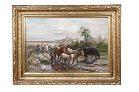 Joseph Denovan Adam, Off to the Hills, watercolour