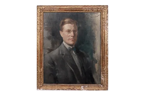 Edward Arthur Walton, Portrait of Robert Edward Worthington, oil on canvas