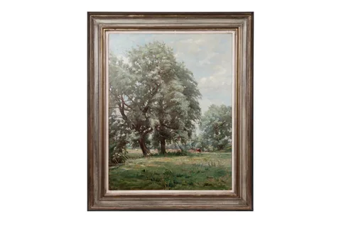 Robert Payton Reid, Cattle Grazing, Inverkeithing Fife, oil on canvas