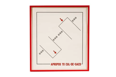 Lawrence Weiner, Apropos to Cul-de Sacs, limited edition offset lithograph, 42/60