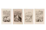 Isabel Codrington, Four Italian landscape studies