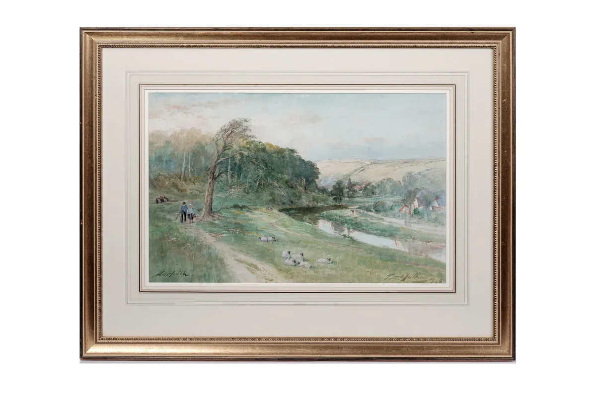 Morpeth by Thomas Swift Hutton, watercolour, sold Mar 2025