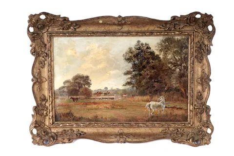 George Thomas Rope, The Hunt on the Scent, oil on canvas