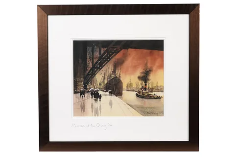 Peter Rodgers, Moored at the Quay, pencil signed