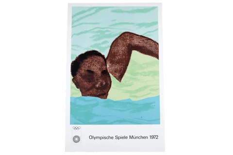 Ronald B. Kitaj, Olympic Games Munich 1972 poster, serigraph on heavy paper, (first edition)