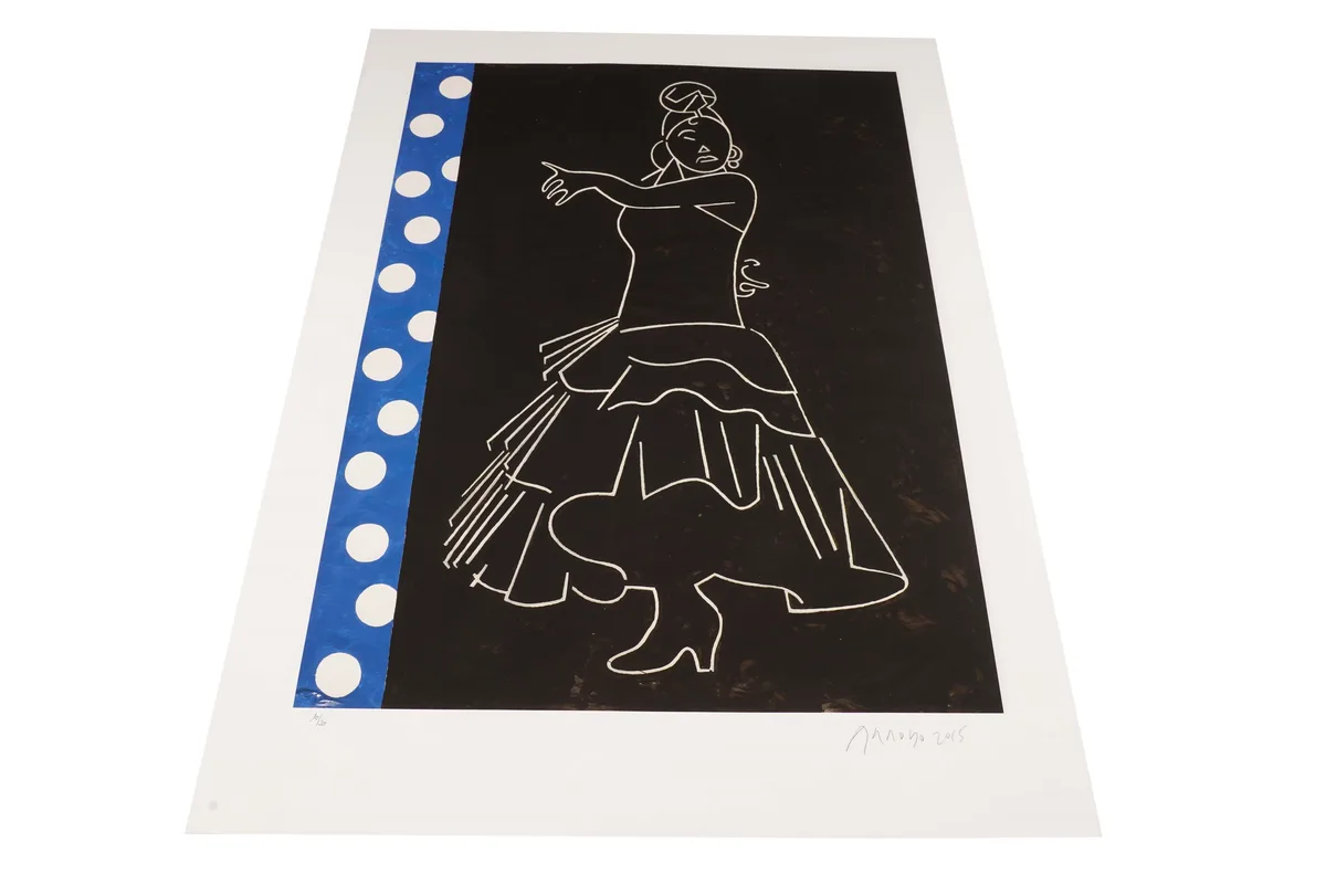 Eduardo Arroyo, Flamenco, 2015, colour lithograph