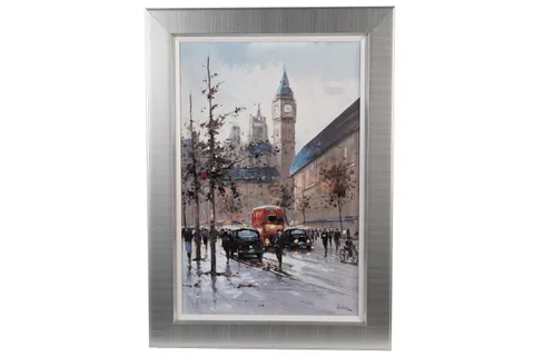 Henderson Cisz, Black Cabs, limited edition hand-enhanced canvas print, 25/195