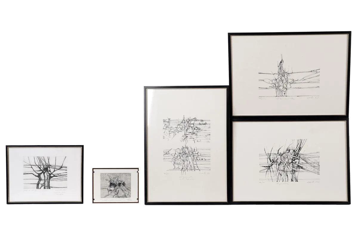 Mario Cavalli, Abstract Studies, each work signed and titled in pencil