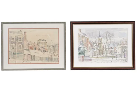 Charles Herbert "Charlie" Rogers, Bottle Bank, and Low Fell, watercolour
