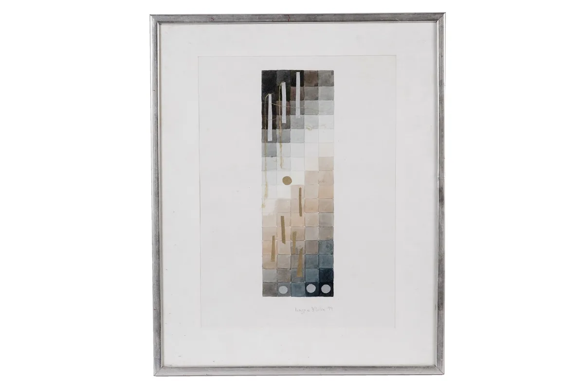 Maggie D'Silva, Geometric, watercolour and mixed media