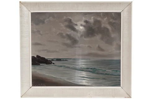 Saint-Jacut-de-la-Mer by Roger de la Corbière, oil, sold Oct 2024
