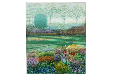 Tom Alderson, Torre Abbey Gardens 3, acrylic on board