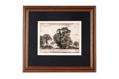 Adam Bruce Thomson, A Dumfriesshire Farm, pencil signed