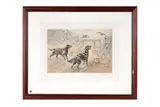 Henry Wilkinson, Two black gun dogs and partridges