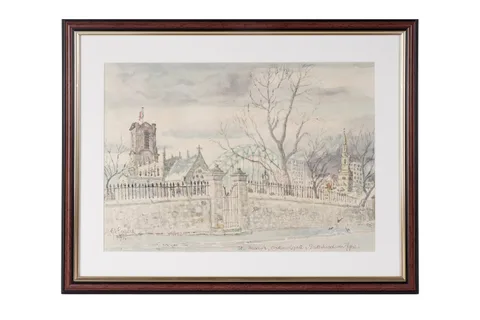 Charles Herbert "Charlie" Rogers, St Mary's, Oakwellgate, Gateshead-on-Tyne, watercolour