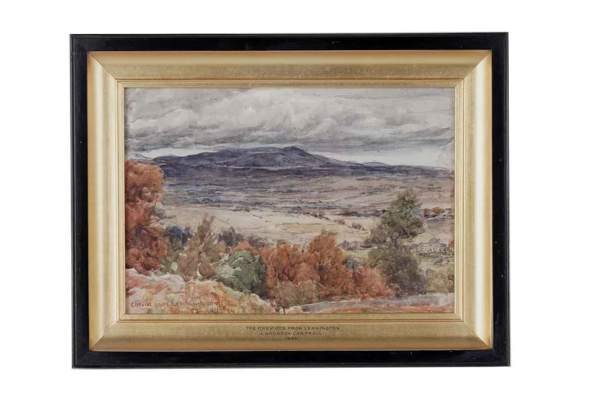 John Hodgson Campbell, The Cheviots from Lemmington Fell, watercolour