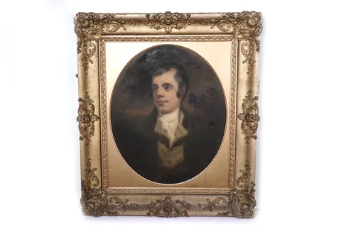 19th Century British School, Portrait of Robert Burns, oil on canvas