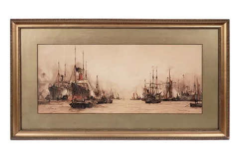 Charles Dixon, The Lower Pool, offset lithograph