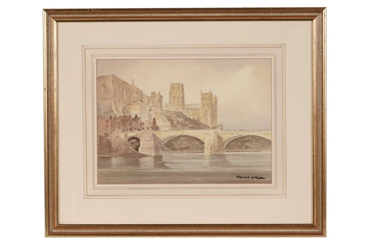 Thomas Wilkinson, Durham Cathedral, watercolour