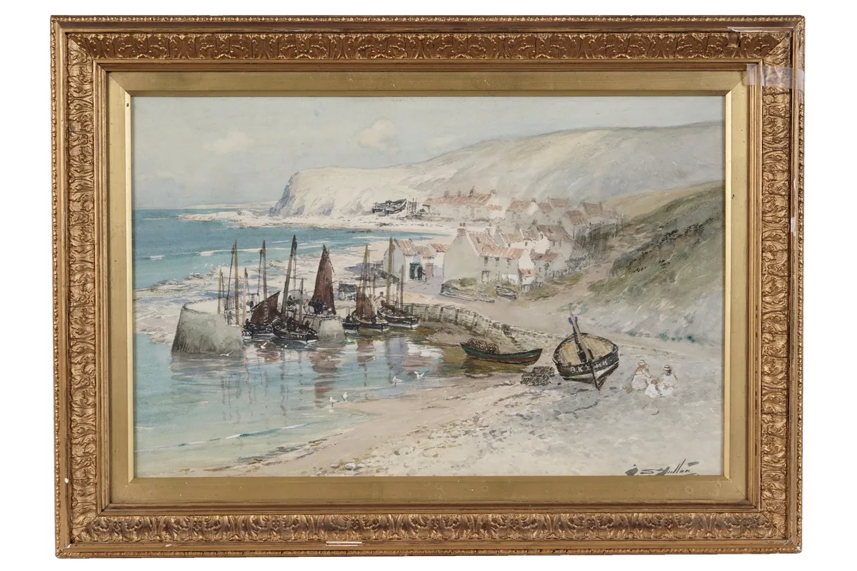 Thomas Swift Hutton, In From the North Sea, watercolour