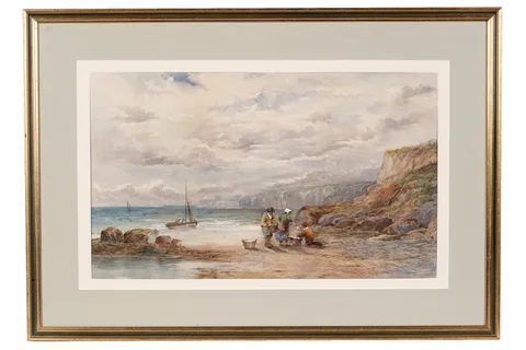 John Rock Jones, Bringing in the Catch, watercolour