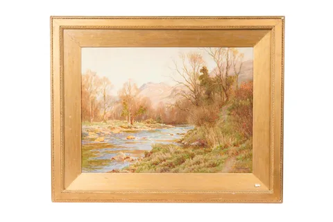 Tom Clough, A View of the River Llugwy, Wales, watercolour
