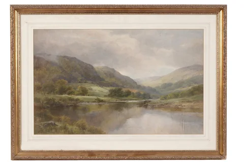 Edmund Phipps, Lakeland View, watercolour