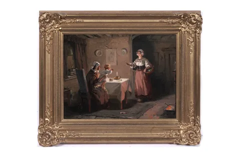 Alexander Rosell, Mama Returns Home, oil on canvas